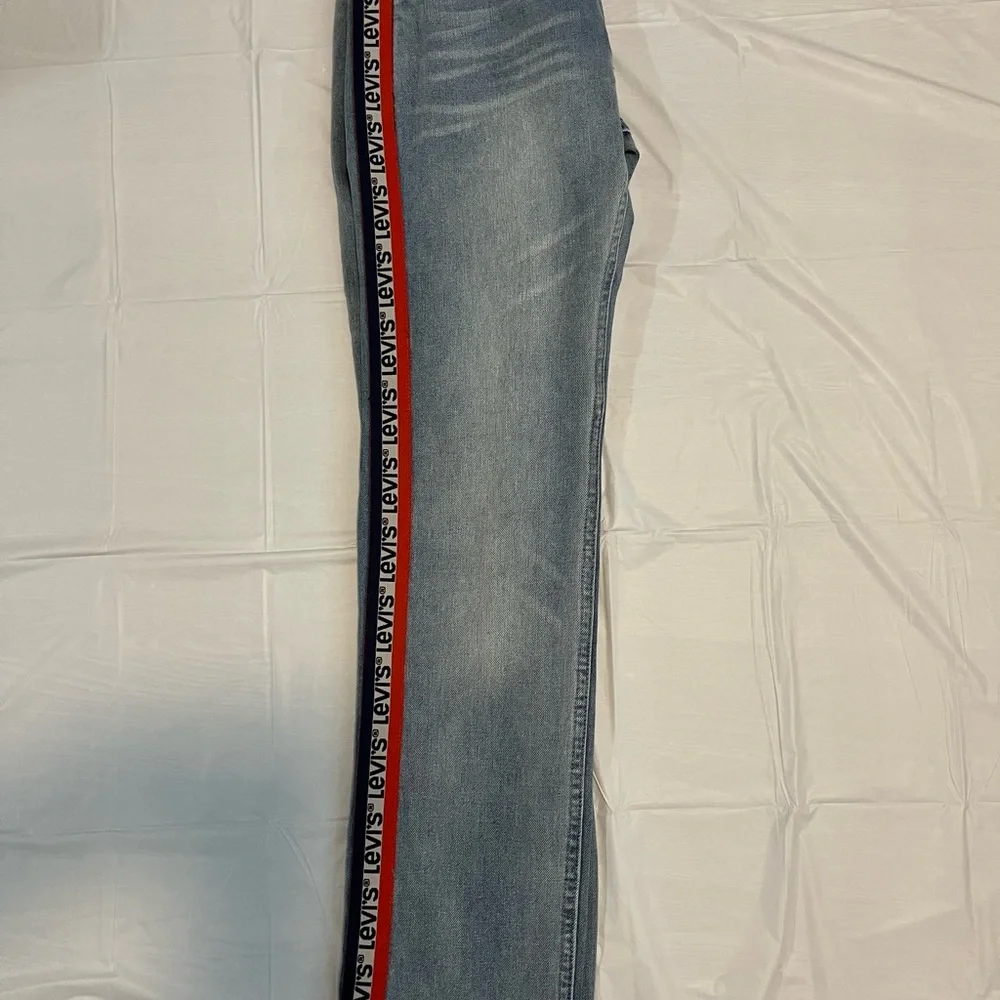 Levi's 511 Slim teens Blue Jeans Size 16R W28 L28 Ribbon Side Detail
